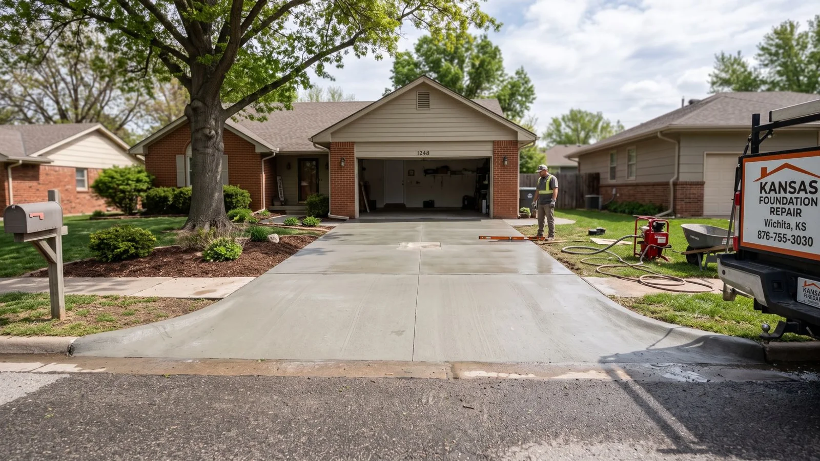 Concrete Leveling & Mudjacking in Wichita, Kansas